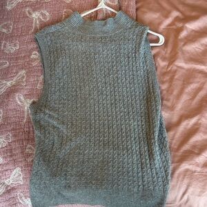 Abercrombie & Fitch Gray Cowl Neck Sweater
